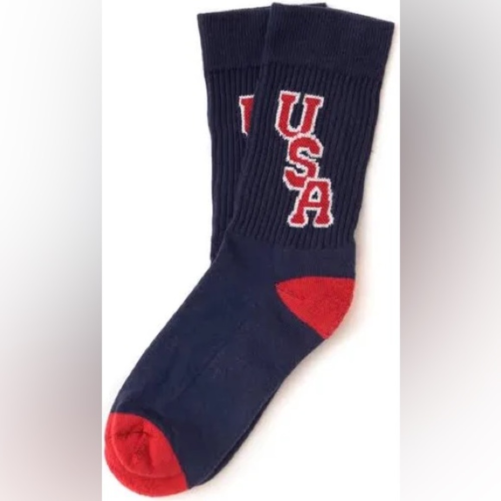 AMERICAN TRENCH USA 1968 OLYMPICS INSPIRED SOCKS NAVY OS UNISEX NWT